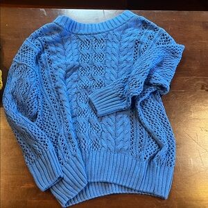 Yellow Cable Knit Sweater